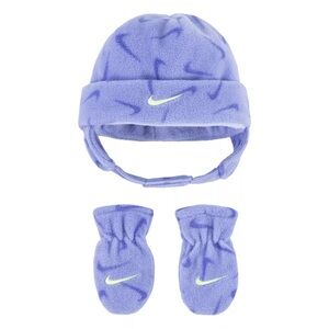 Nike Kids Lavender Fleece Hat and Mittens
